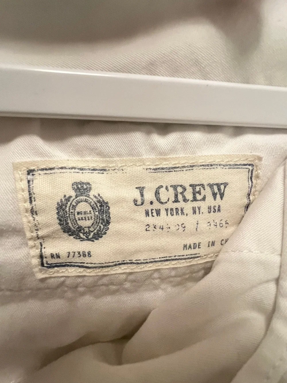 J. Crew White Relaxed Jeans